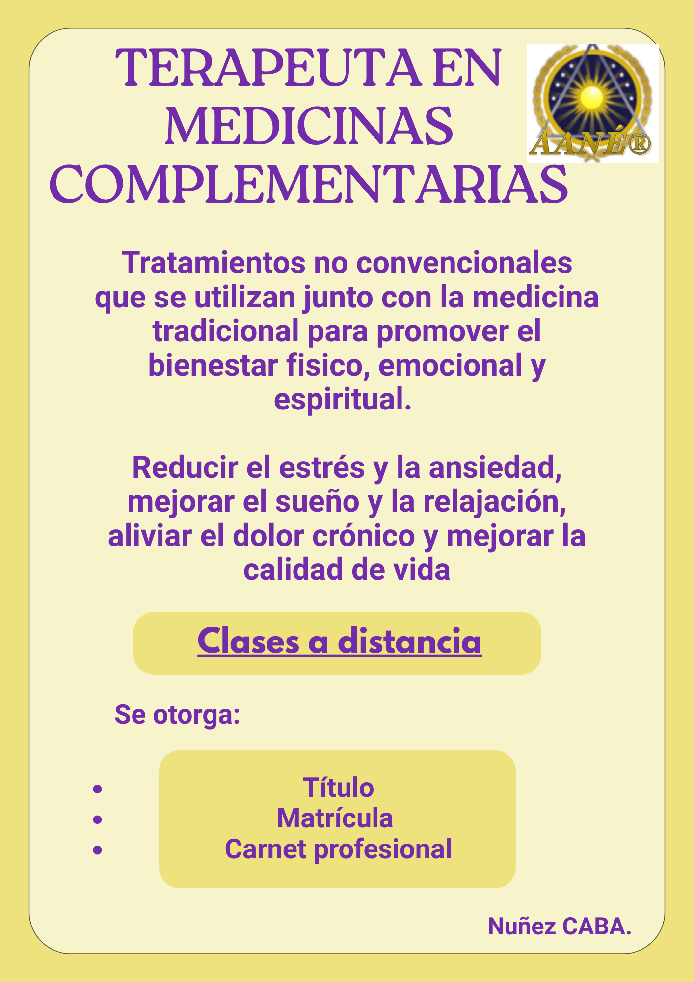 Terapeuta en Medicinas Alternativas